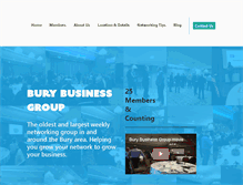 Tablet Screenshot of burybusinessgroup.org.uk